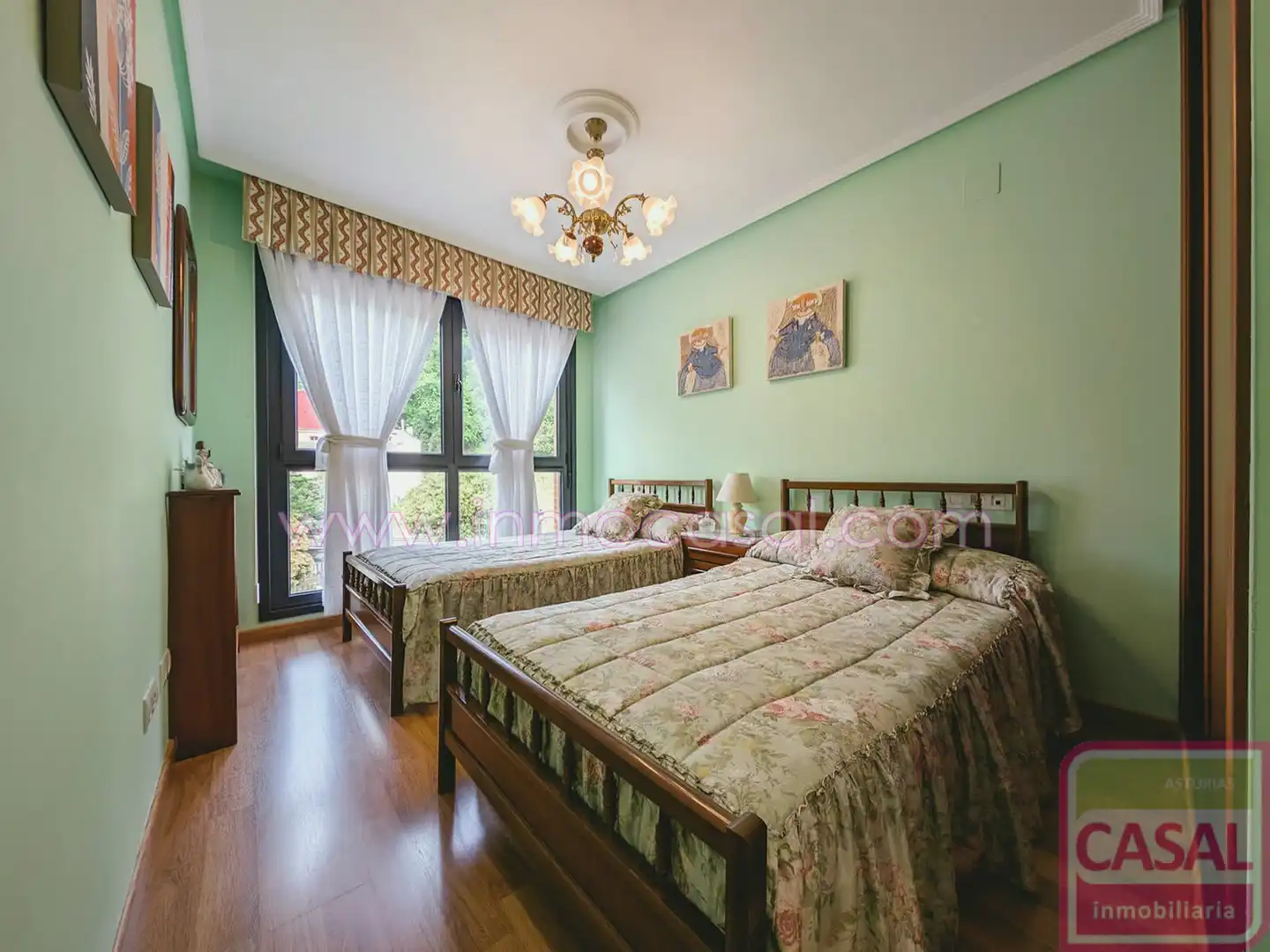 Bedroom of Flat for sale in Aller  with Heating, Storage room and Furnished