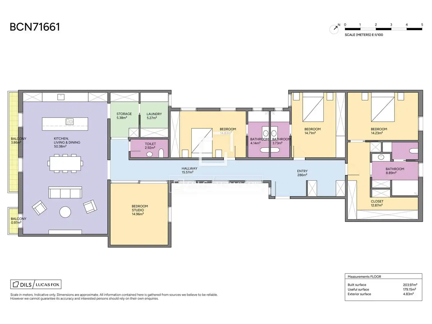 Piso en venta en Barcelona con Aire acondicionado, Parquet y Balcón
