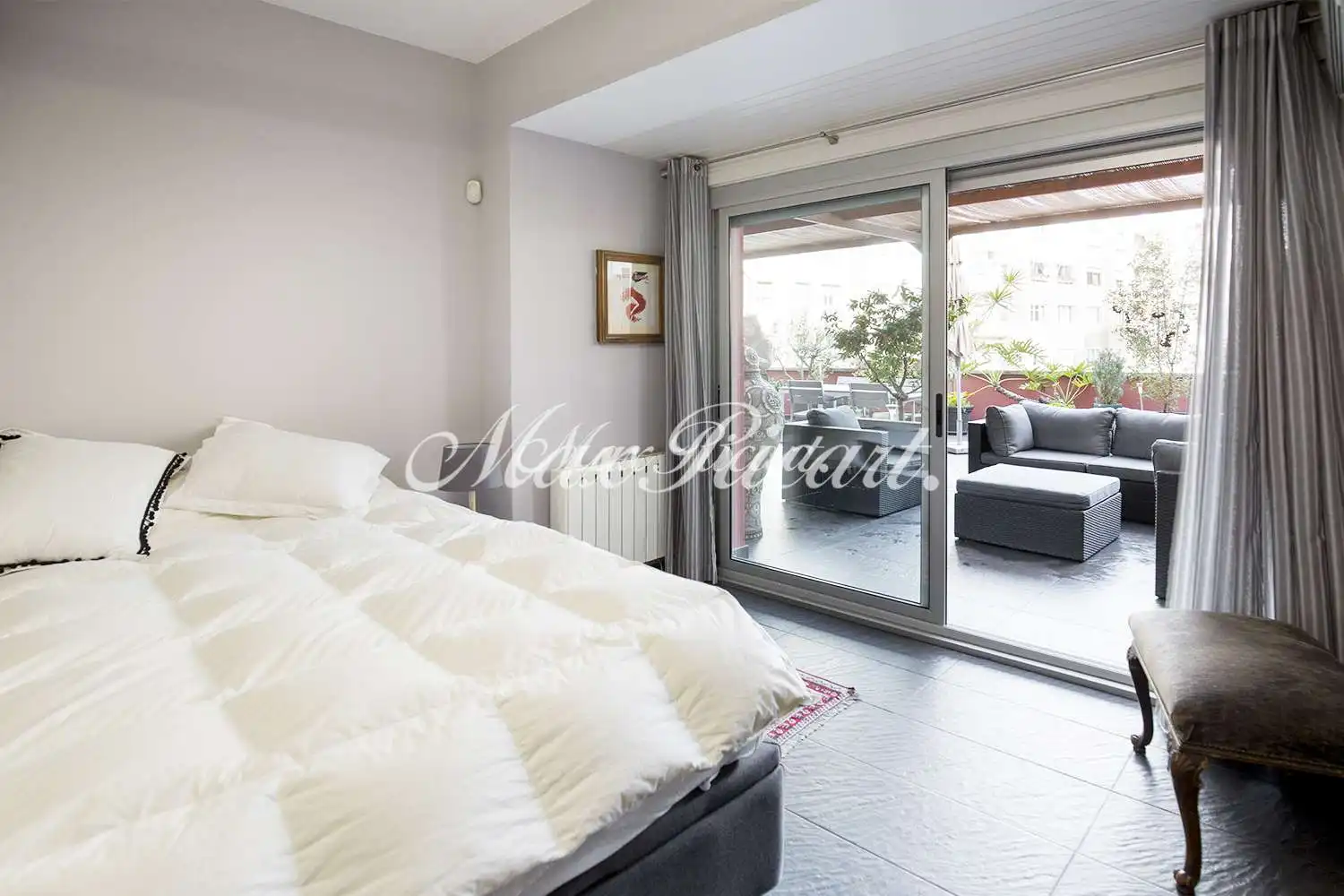 Bedroom of Flat for rent in Barcelona  with Air Conditioner, Heating and Terrace
