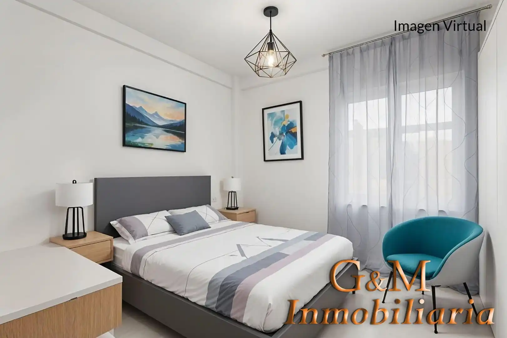 Bedroom of Flat for sale in Málaga  with Air Conditioner
