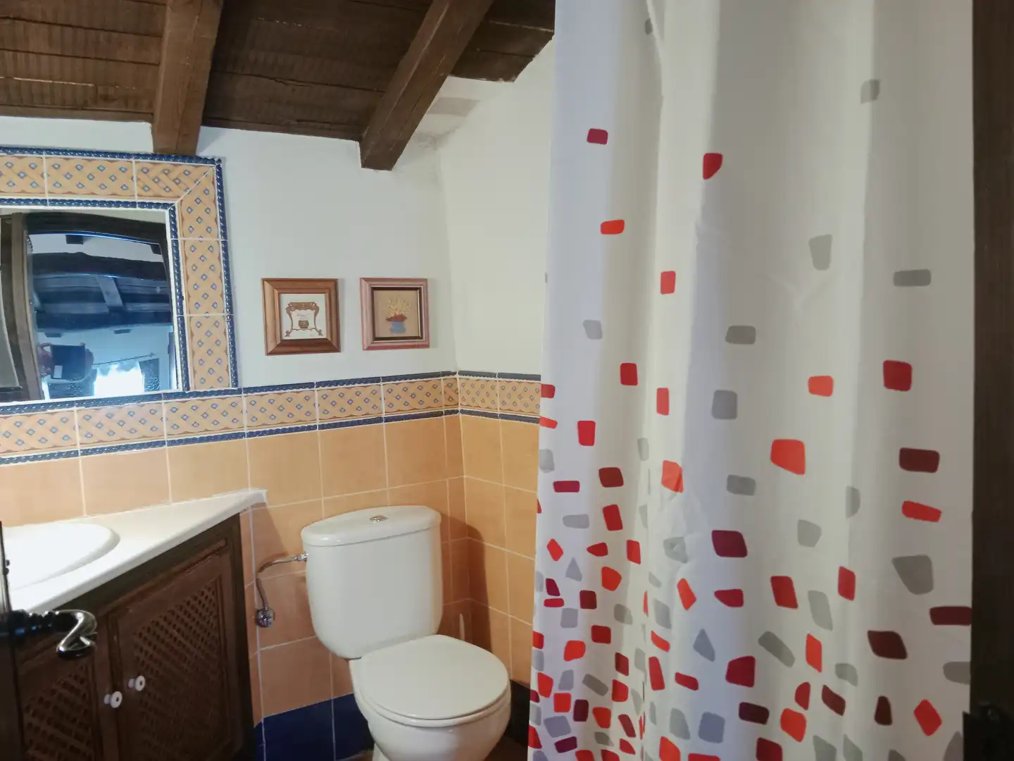 Baño de Finca rústica en venta en Casas del Castañar con Aire acondicionado, Calefacción y Amueblado
