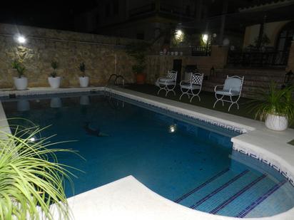 Swimming pool of House or chalet for sale in Linares  with Air Conditioner, Private garden and Storage room