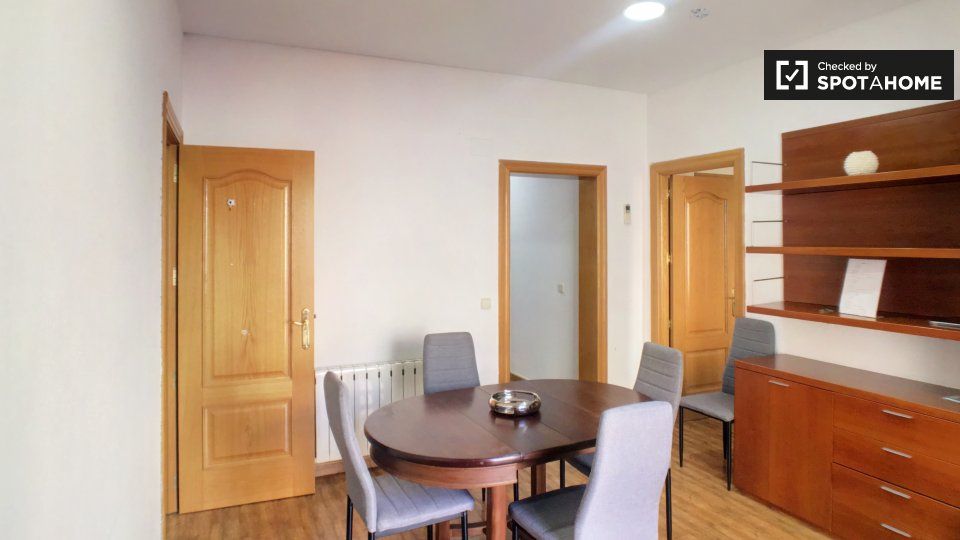 Menjador de Pis de lloguer en  Madrid Capital amb Aire condicionat, Calefacció i Moblat