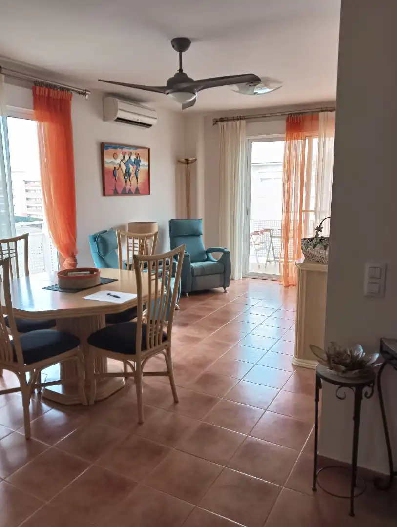 Esszimmer von Wohnung zur Miete in Canet d'En Berenguer mit Klimaanlage, Abstellraum und Schwimmbad