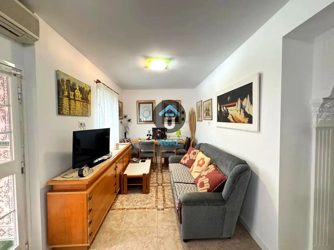 Sala de estar de Casa o chalet en venta en Santa Olalla con Aire acondicionado y Calefacción