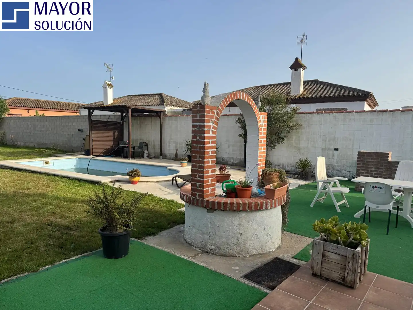 Jardín de Casa o chalet en venta en Chiclana de la Frontera con Jardín privado, Terraza y Piscina