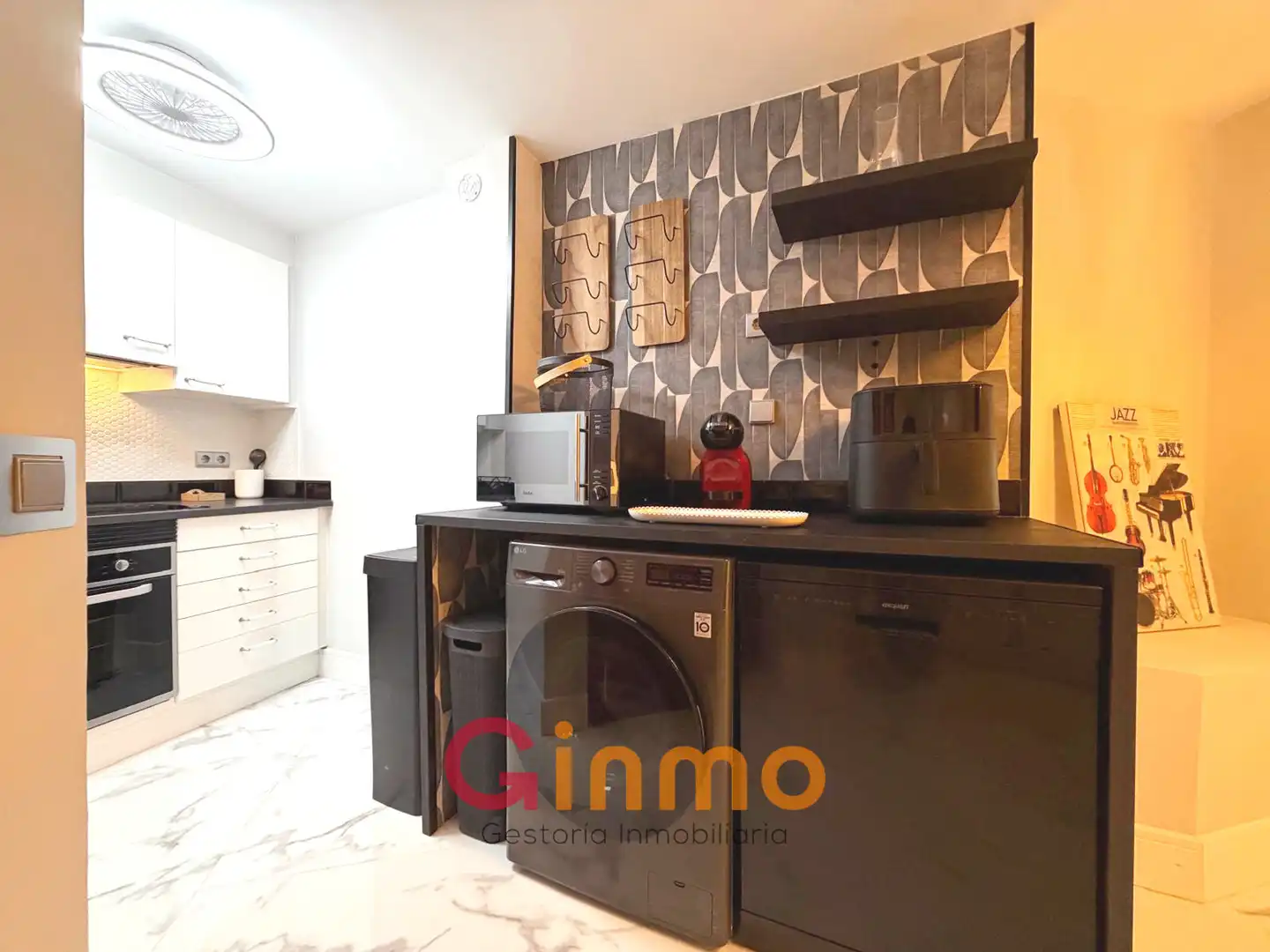 Küche von Wohnung zur Miete in Madrid mit Klimaanlage, Heizung und Möbliert