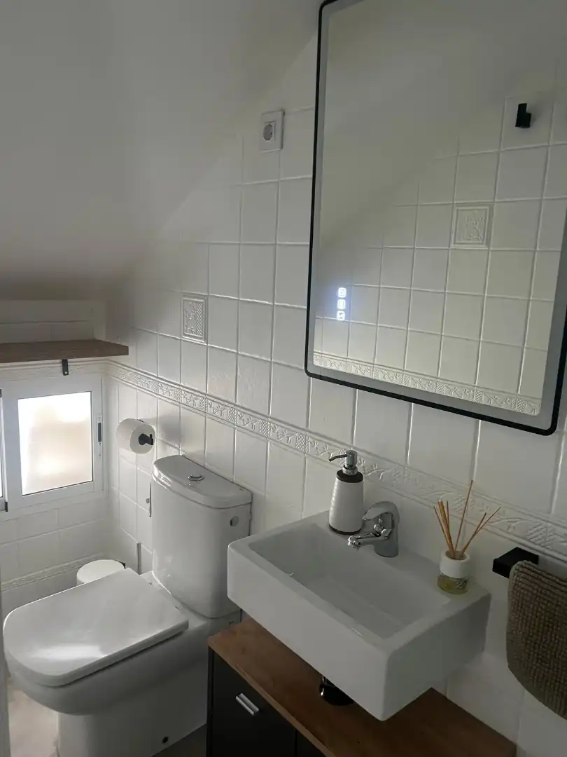 Bathroom of Houses for rent in El Cuervo de Sevilla  with Air Conditioner, Terrace and Furnished