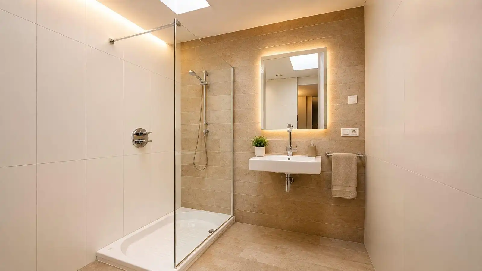 Bathroom of Attic for rent in Elche / Elx  with Air Conditioner, Heating and Terrace
