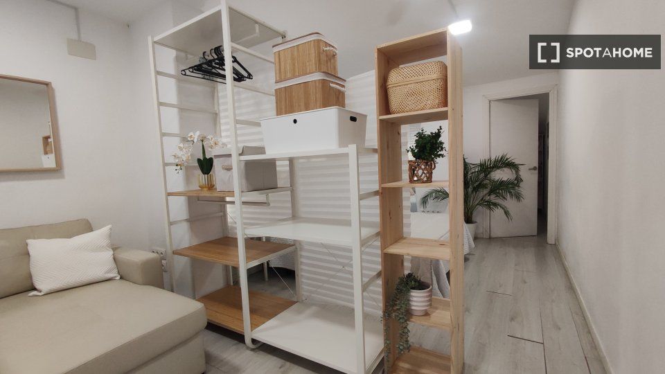 Sala d'estar de Pis de lloguer en  Barcelona Capital amb Aire condicionat, Calefacció i Moblat