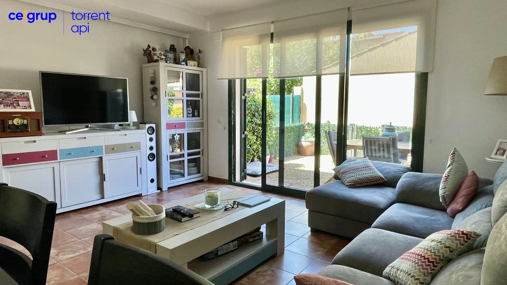 Wohnzimmer von Einfamilien-Reihenhaus zum Verkauf in Pals mit Klimaanlage, Terrasse und Schwimmbad
