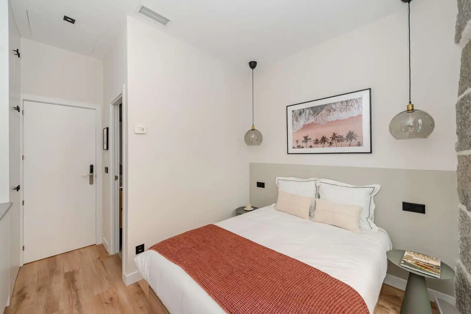 Bedroom of Study for share in Madrid  with Air Conditioner, Heating and Terrace