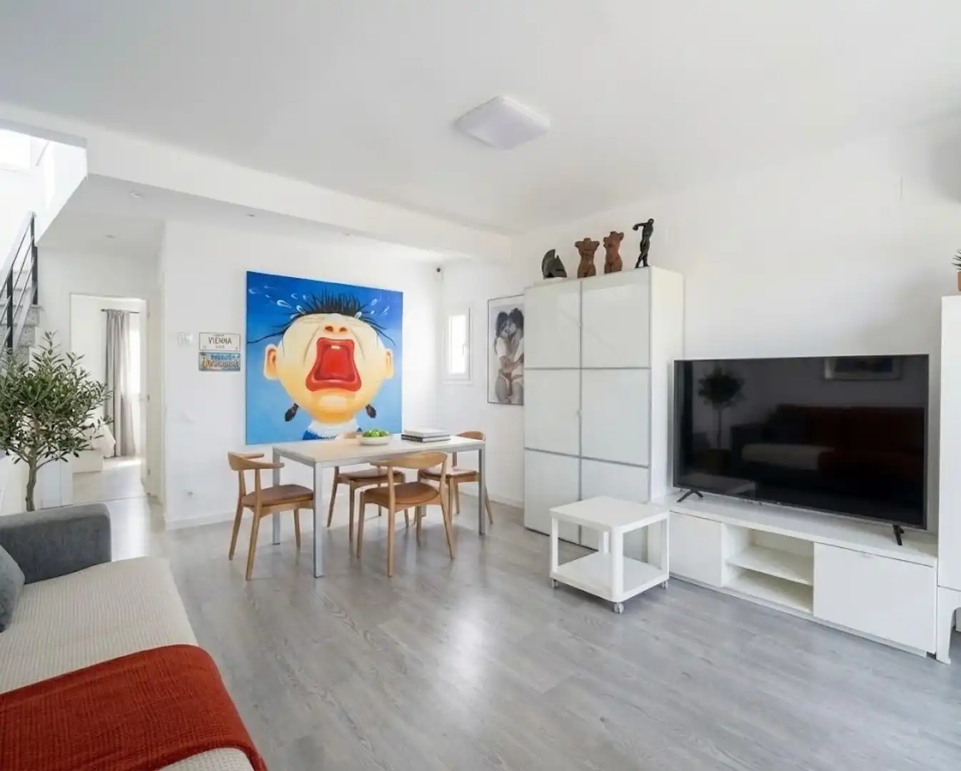 Sala de estar de Casa adosada en venta en Cunit con Aire acondicionado, Calefacción y Terraza