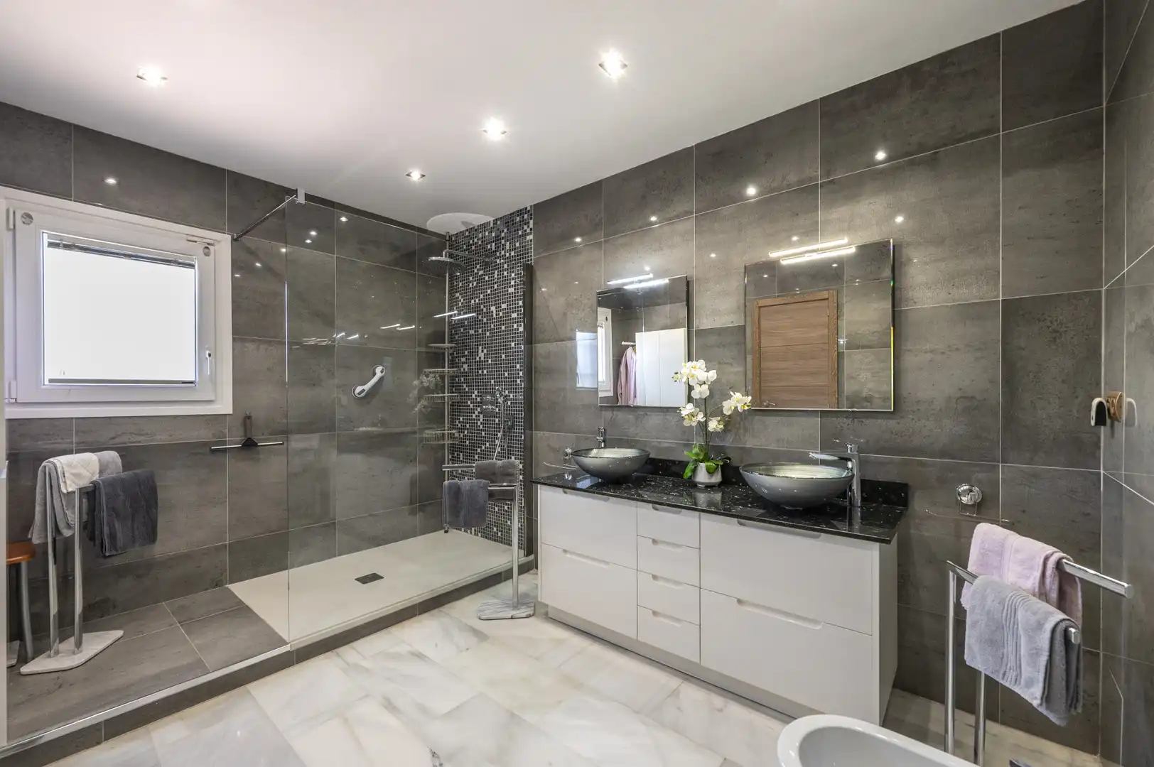 Baño de Casa o chalet en venta en Mijas con Aire acondicionado, Jardín privado y Terraza