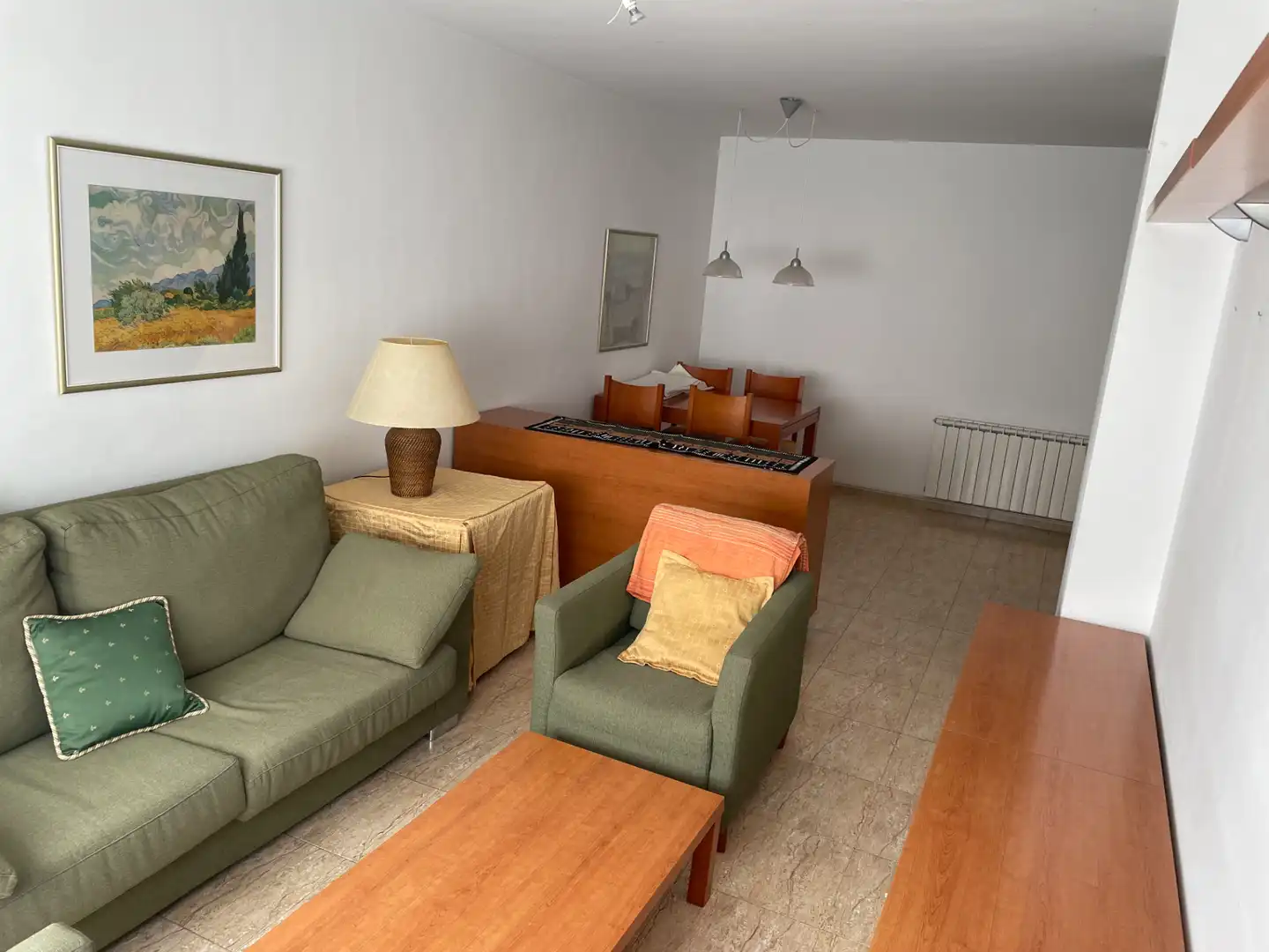 Sala d'estar de Pis de lloguer en Lleida amb Aire condicionat, Calefacció i Moblat