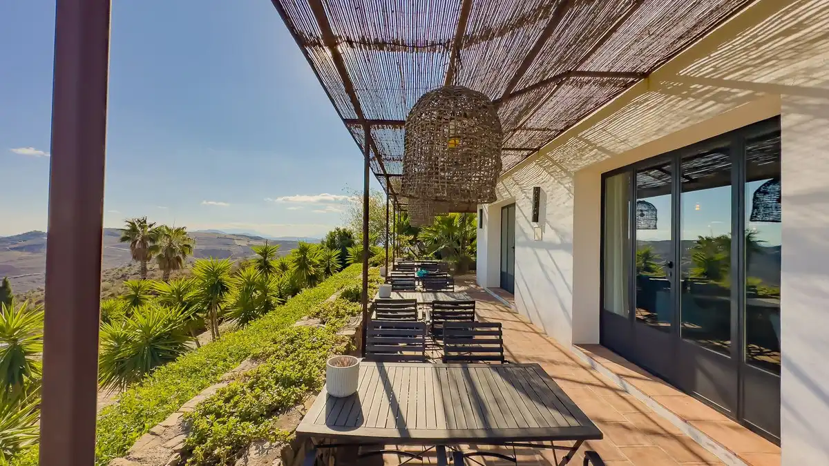 Terrassa de Finca rústica en venda en Villanueva de la Concepción amb Aire condicionat, Jardí privat i Terrassa