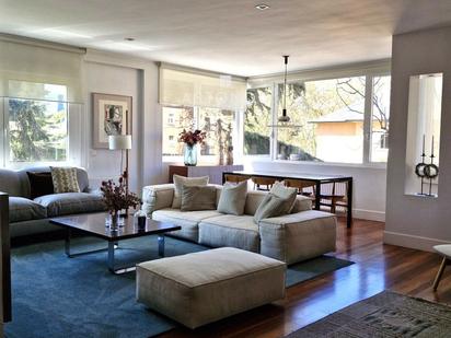 Living room of Flat to rent in  Madrid Capital  with Air Conditioner, Heating and Storage room