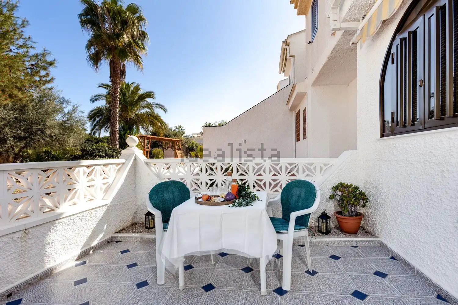 Terraza de Casa o chalet de alquiler en Pilar de la Horadada con Aire acondicionado, Calefacción y Jardín privado