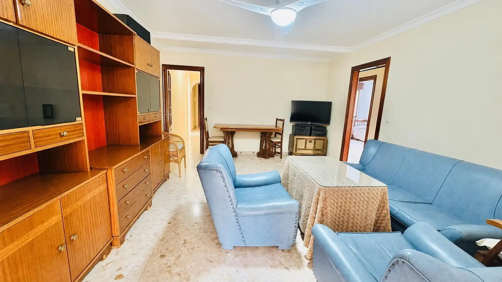 Sala de estar de Piso en venta en Málaga con Aire acondicionado y Terraza