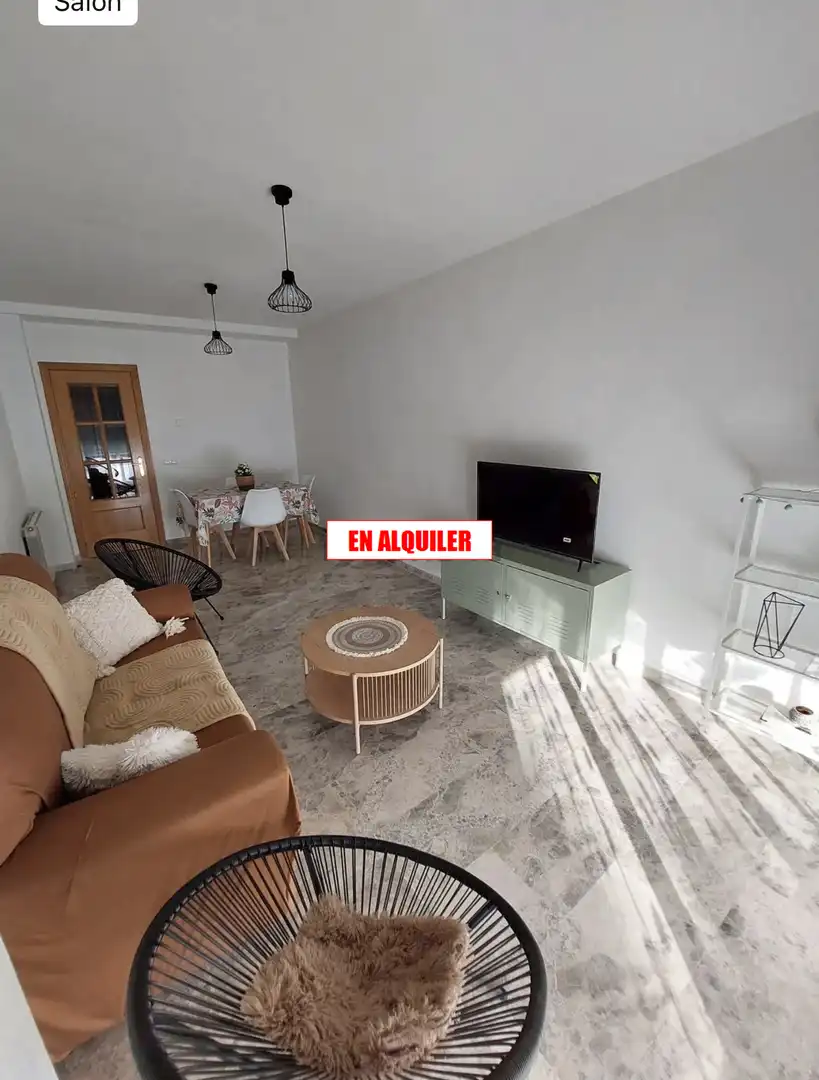 Sala de estar de Dúplex de alquiler en Ciudad Real con Aire acondicionado, Calefacción y Terraza