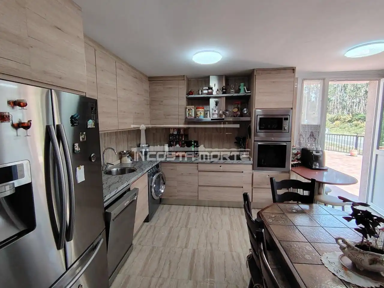 Kitchen of Detached homes for sale in Fisterra  with Heating, Terrace and Storage room
