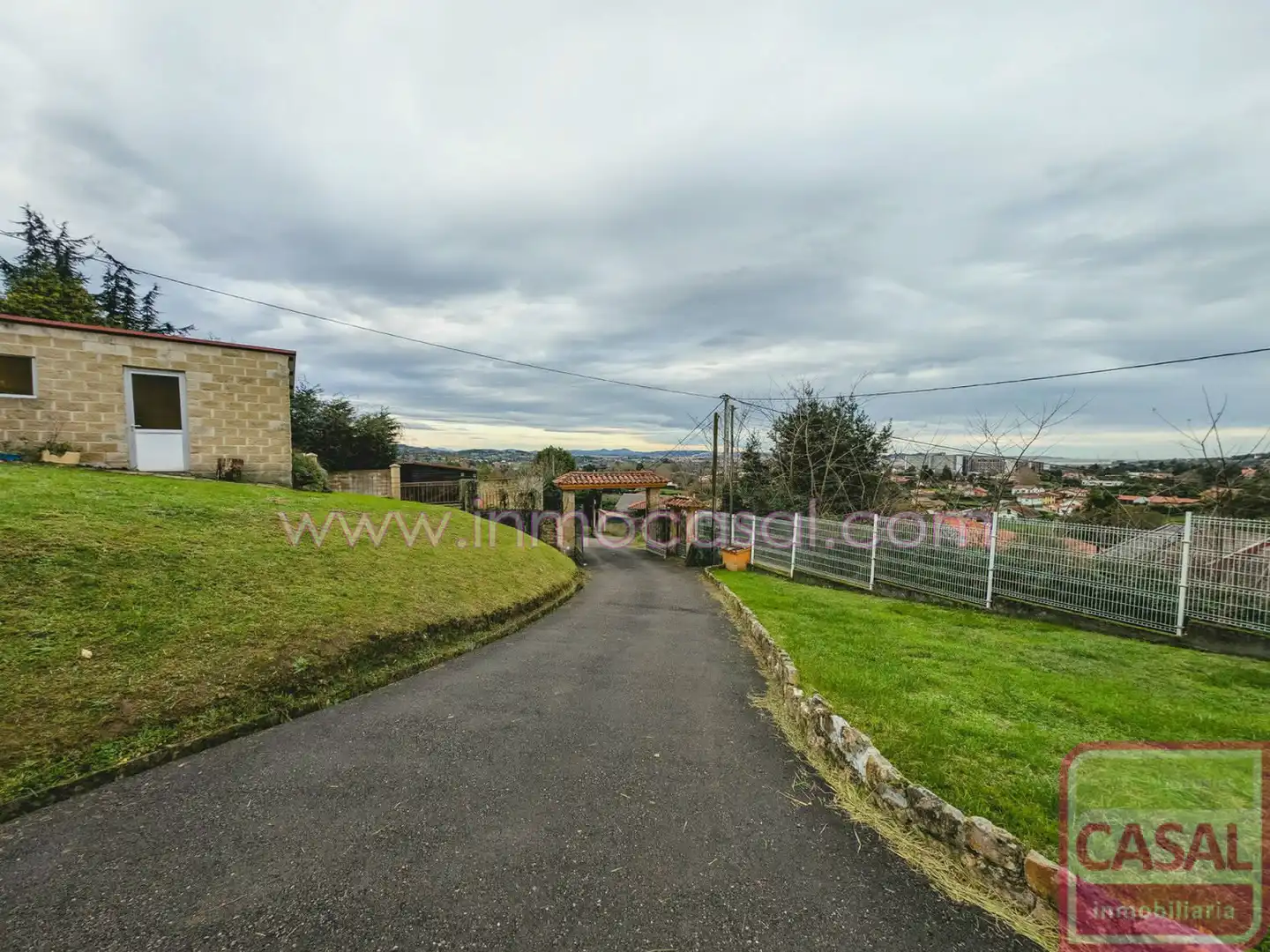 Vista exterior de Casa o chalet en venta en Gijón  con Terraza