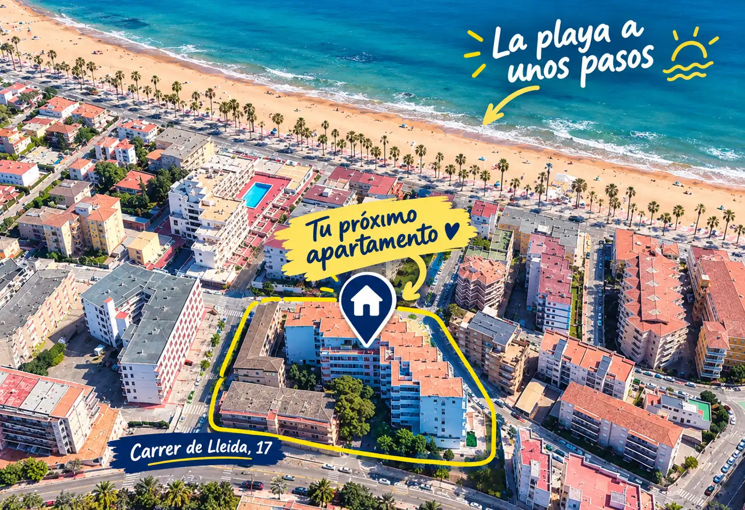 Vista exterior de Apartamento en venta en Cambrils con Aire acondicionado, Calefacción y Terraza