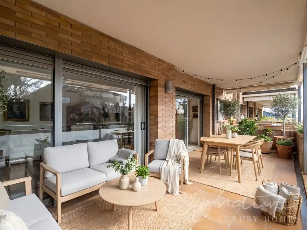 Terrace of Attic for sale in Sant Cugat del Vallès  with Air Conditioner, Terrace and Swimming Pool