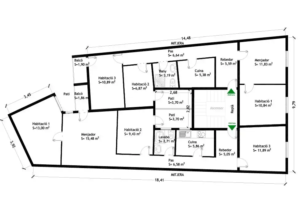 Piso en venta en Barcelona con Aire acondicionado, Calefacción y Horno