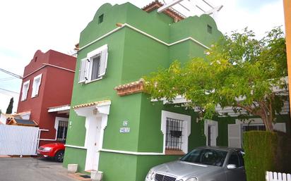Exterior view of Single-family semi-detached for sale in Dénia  with Air Conditioner and Terrace