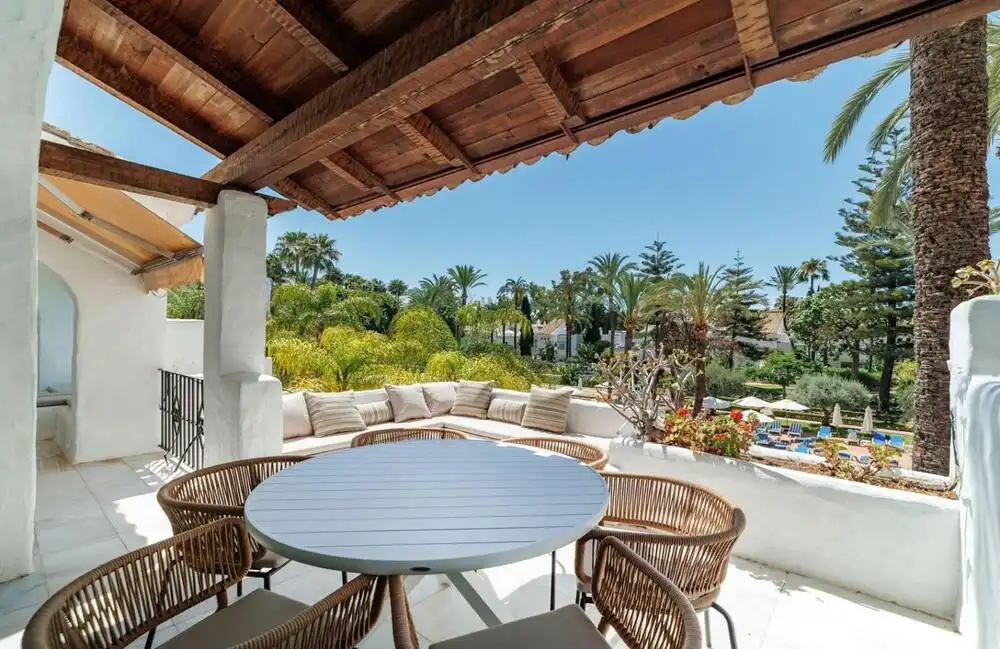 Terrassa de Apartament de lloguer en Marbella amb Aire condicionat, Terrassa i Piscina