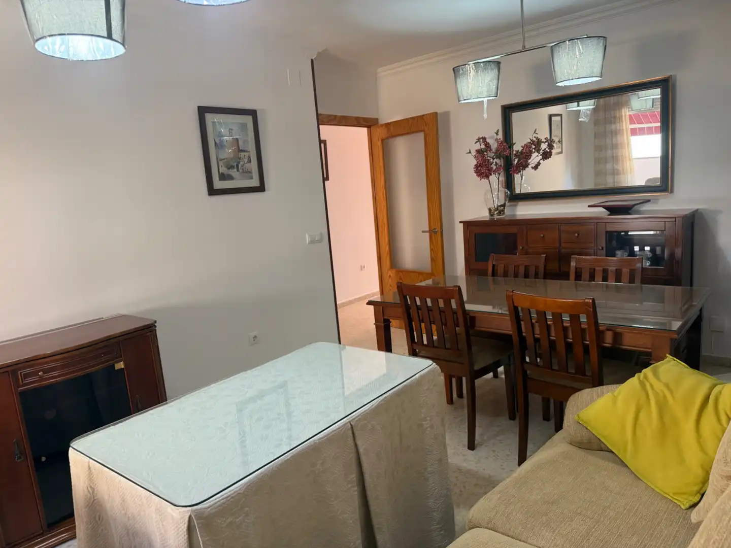 Comedor de Apartamento en venta en Badajoz con Aire acondicionado, Lavadora y Microondas
