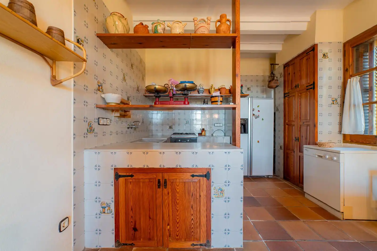 Cocina de Finca rústica en venta en Argentona con Calefacción, Jardín privado y Terraza