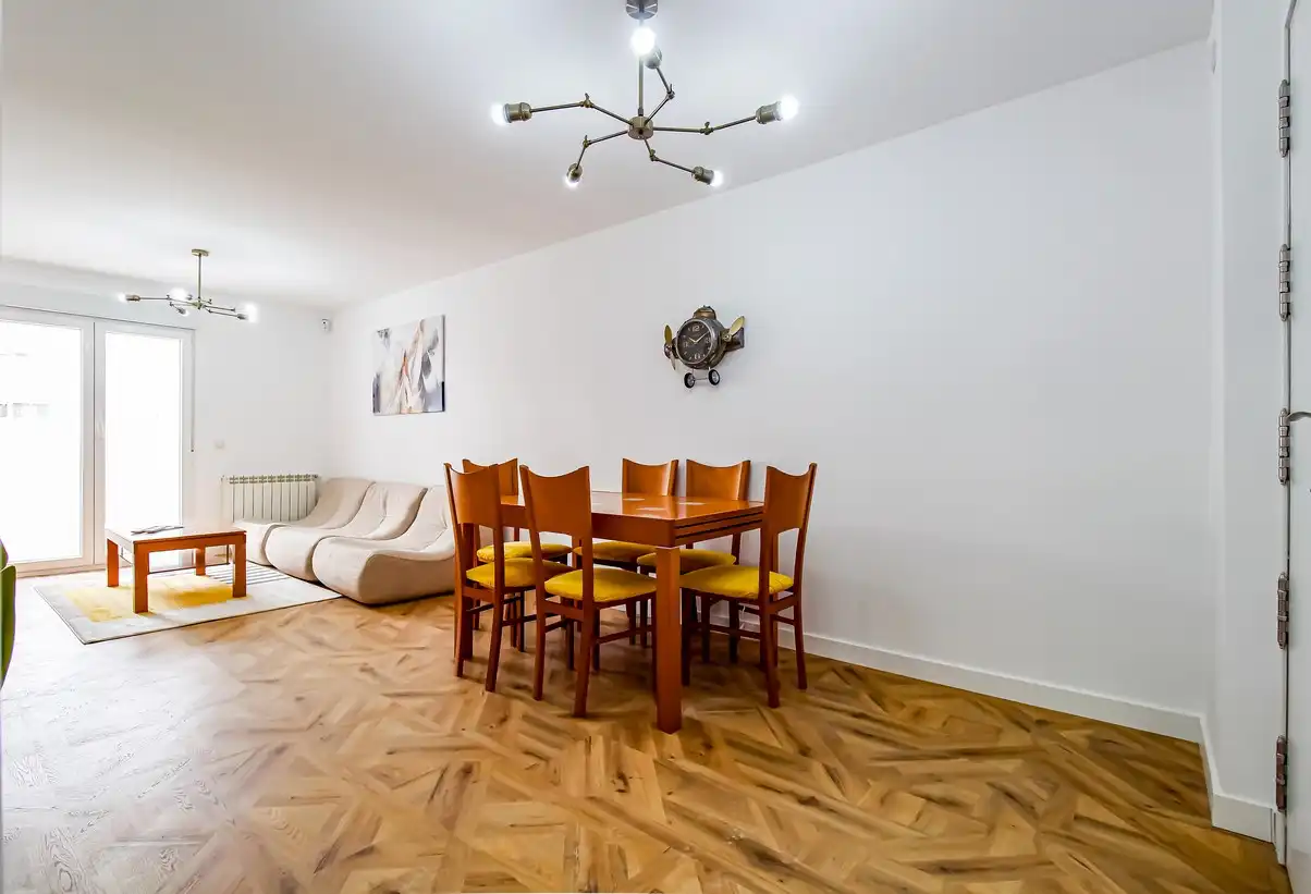 Dining room of Flat for sale in  Madrid Capital  with Air Conditioner, Heating and Terrace