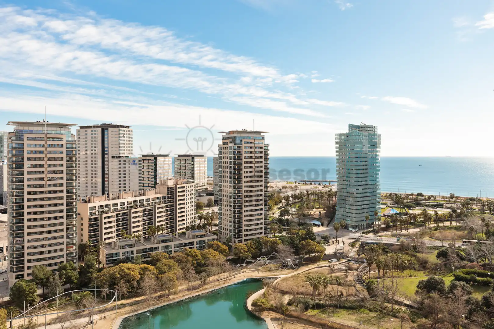 Vista exterior de Piso en venta en Barcelona con Aire acondicionado, Calefacción y Jardín privado