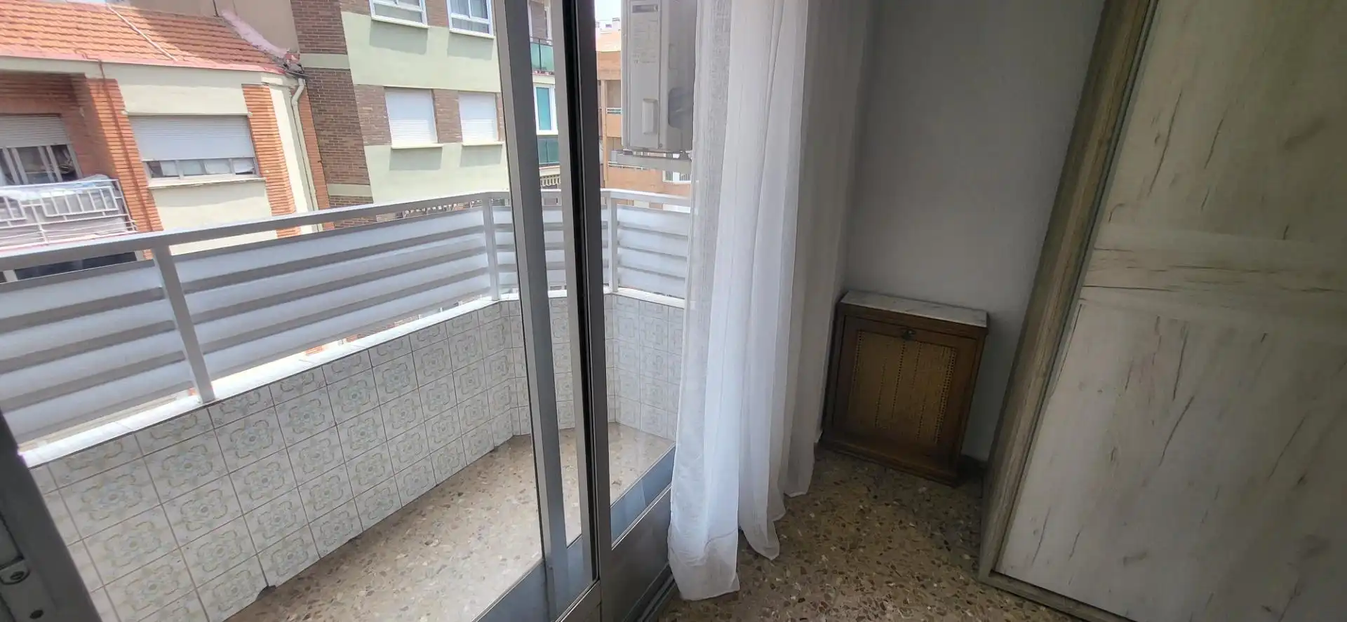 Balcony of Flat for rent in Albacete  with Air Conditioner, Heating and Furnished