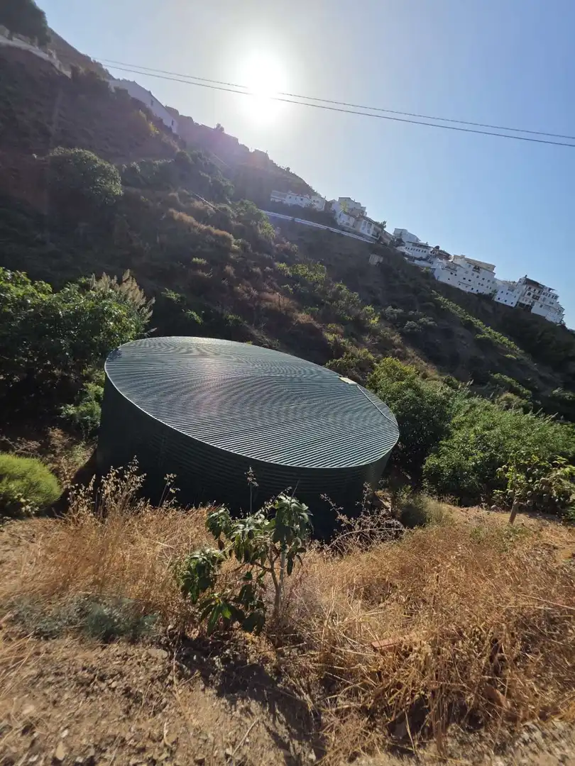 Vista exterior de Finca rústica en venta en Benamocarra con Terraza y Piscina
