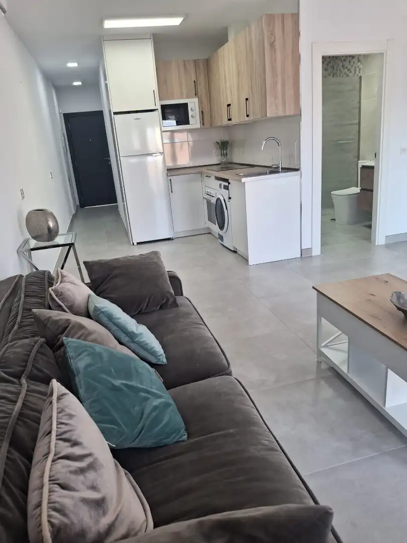 Sala de estar de Piso de alquiler en Málaga con Aire acondicionado, Amueblado y Horno