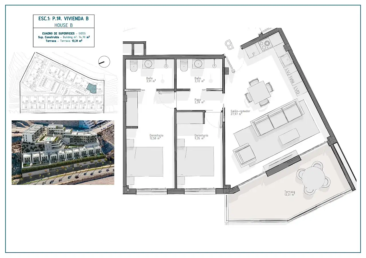 Apartament amb terrassa en venda a El Hornillo, imagen 43