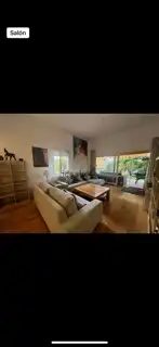 Sala de estar de Piso de alquiler en Estepona con Aire acondicionado, Terraza y Amueblado