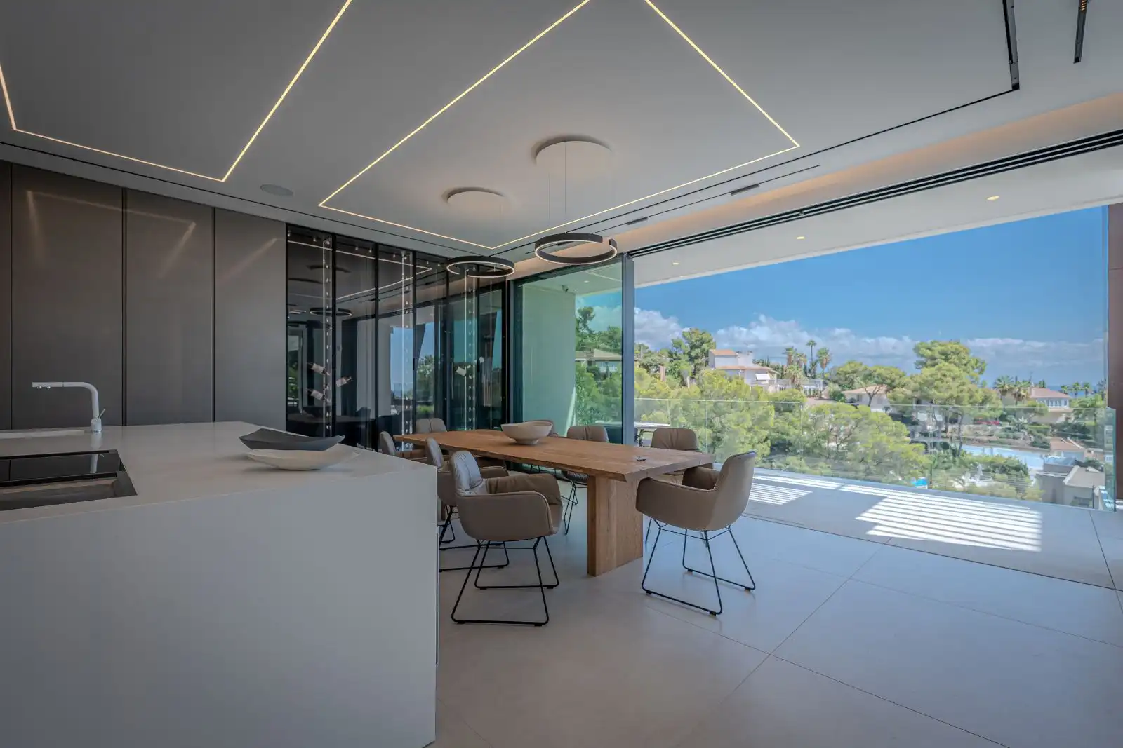 Dining room of Houses for sale in Calvià  with Air Conditioner, Heating and Private garden