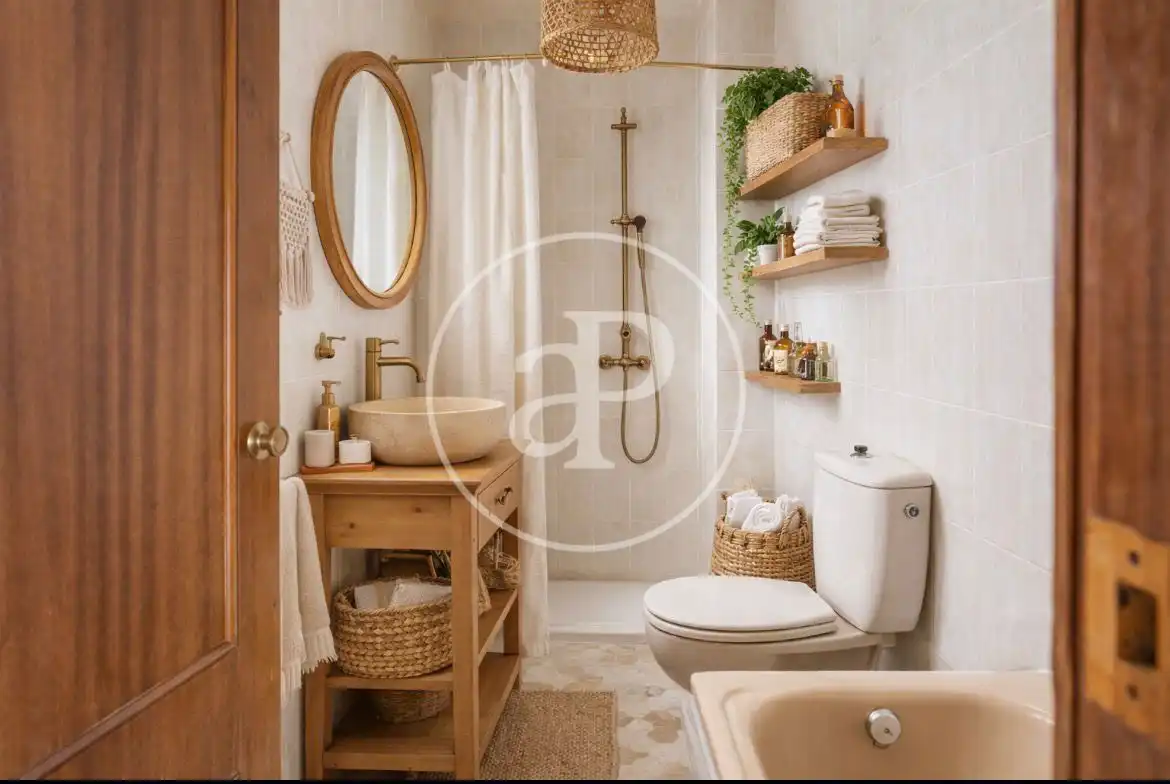 Bathroom of Flat for sale in Valencia  with Heating, Terrace and Balcony
