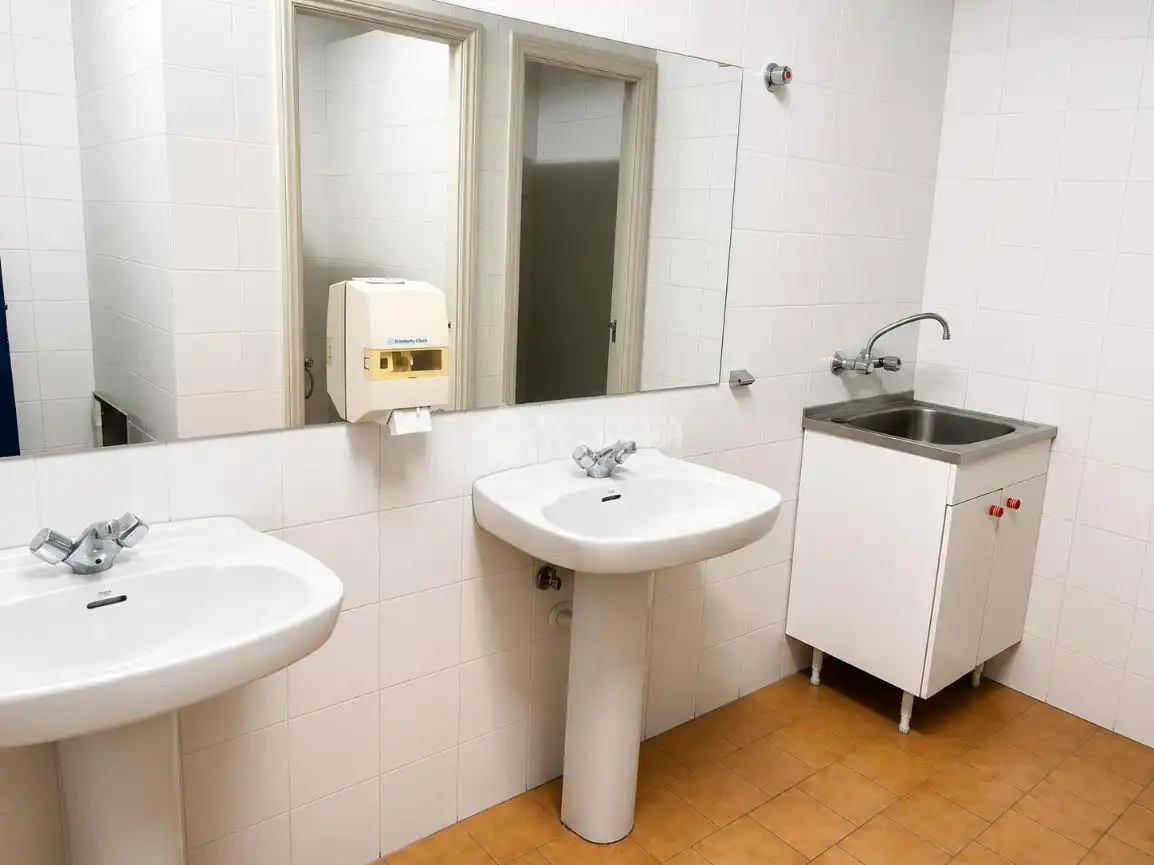 Baño de Local de alquiler en Madrid con Aire acondicionado y Calefacción