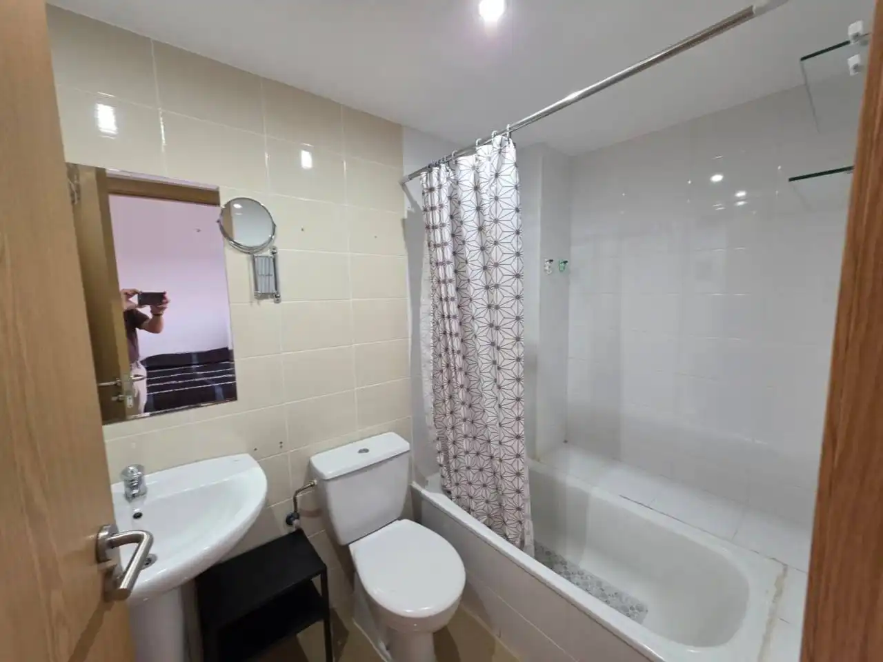 Baño de Piso de alquiler en Badajoz con Aire acondicionado, Amueblado y Balcón