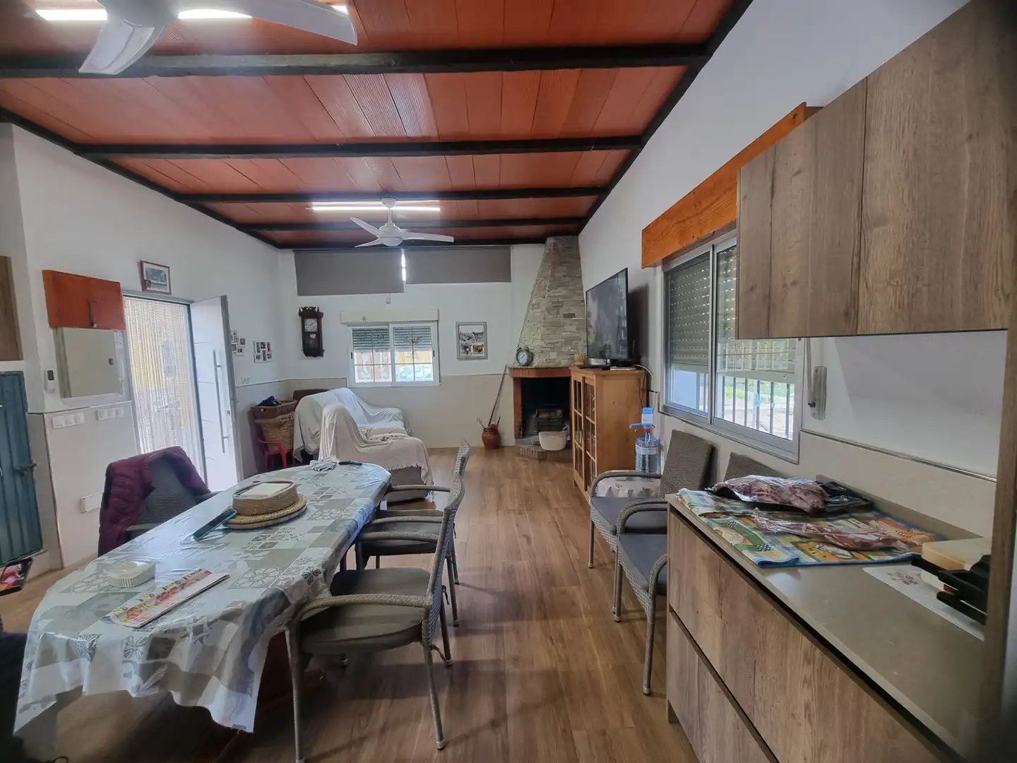 Comedor de Finca rústica en venta en Pechina con Aire acondicionado, Calefacción y Jardín privado