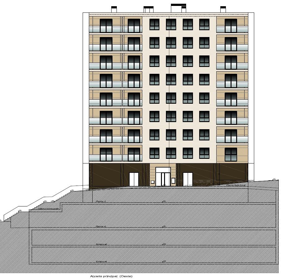 Außenansicht von Wohnung zum Verkauf in Barbadás mit Parkett, Abstellraum und Balkon