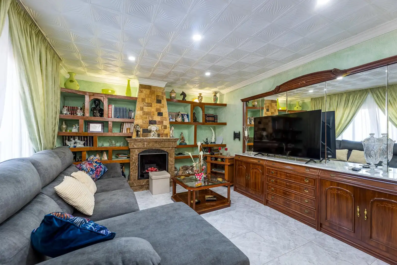 Sala d'estar de Casa o xalet en venda en Llucmajor amb Aire condicionat, Calefacció i Jardí privat