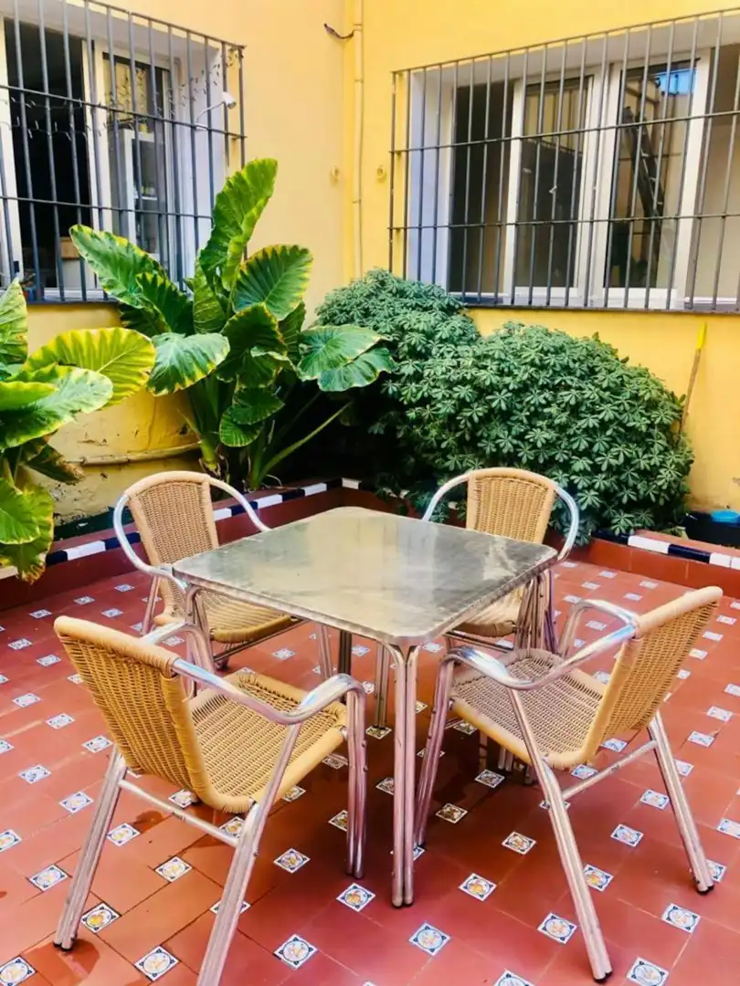Terrace of Flat for share in Sevilla  with Private garden and Washing machine