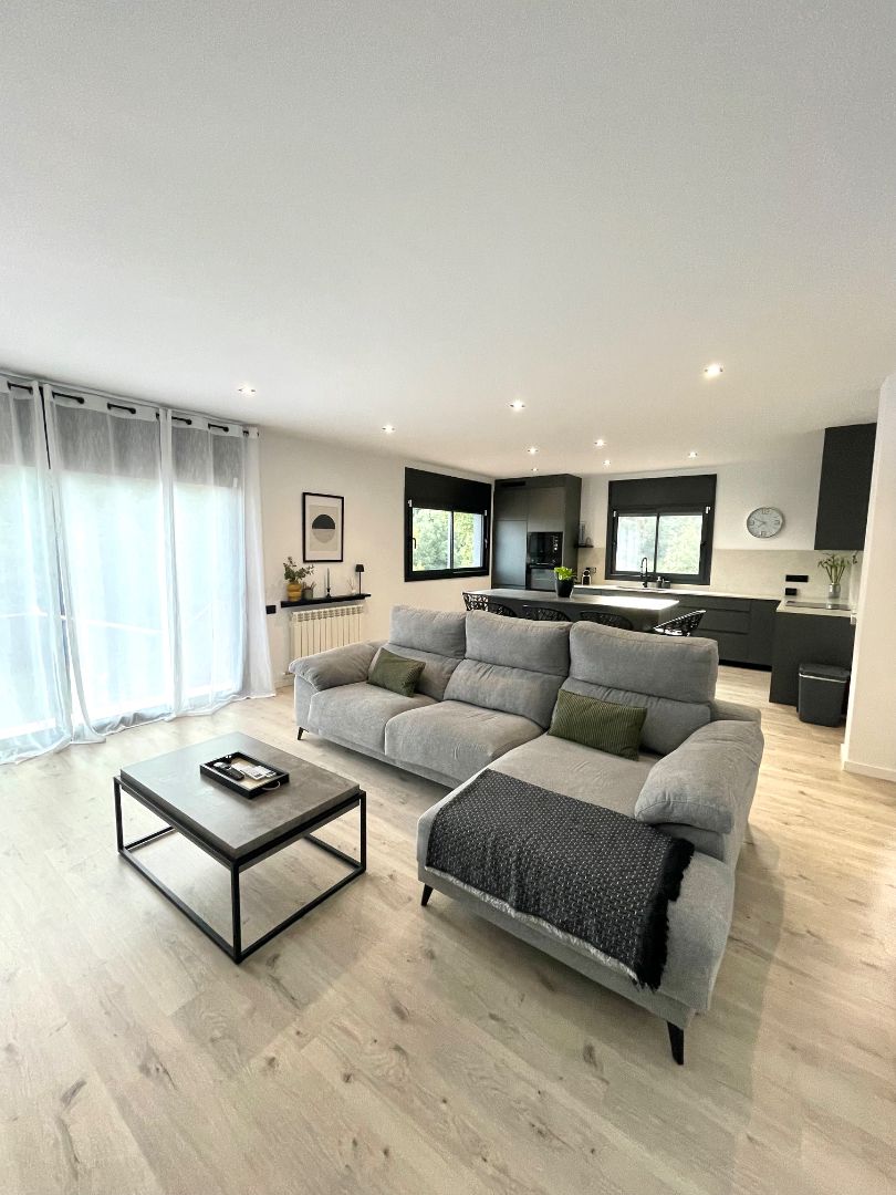 Sala d'estar de Casa o xalet en venda en Dosrius amb Aire condicionat, Jardí privat i Terrassa
