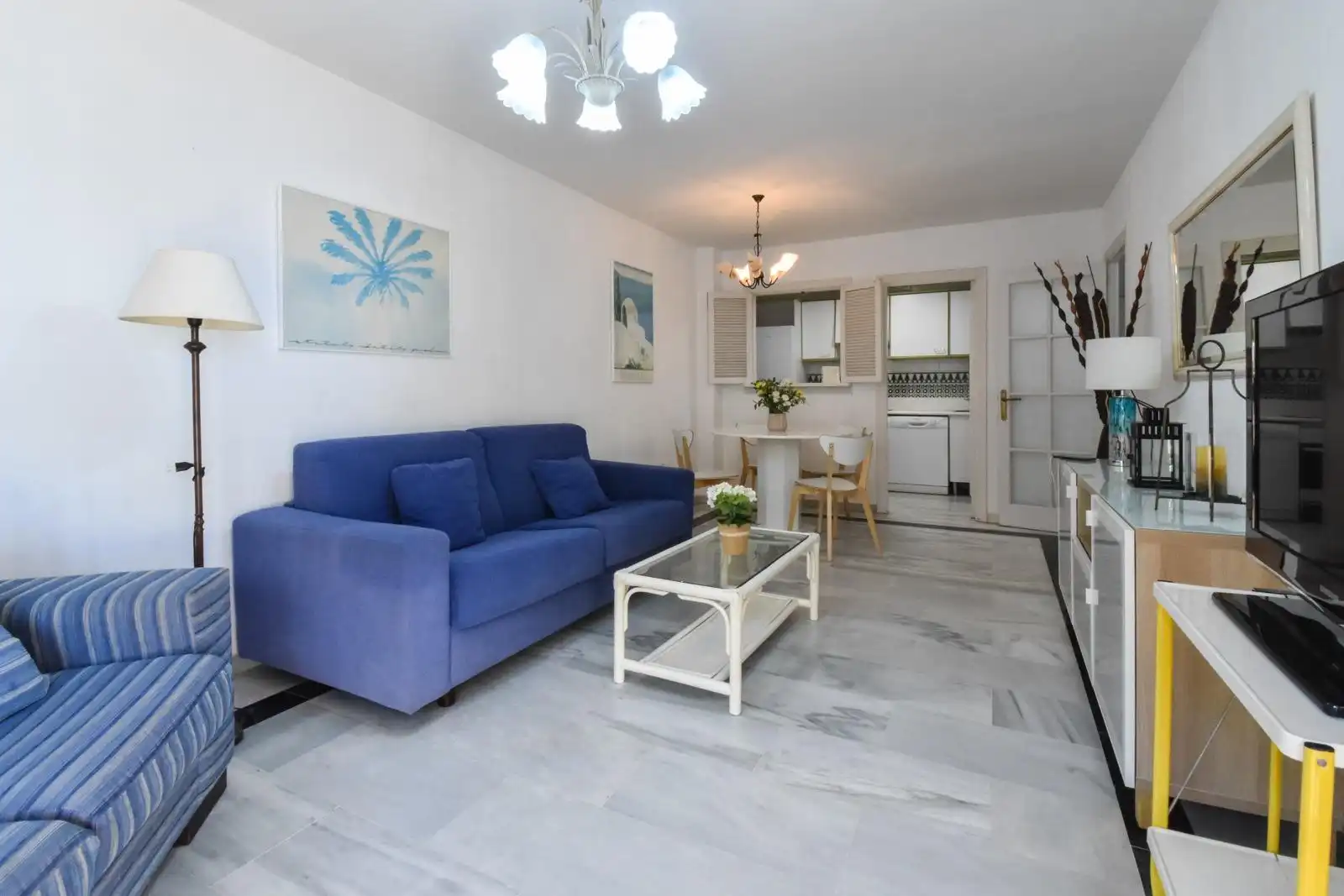 Living room of Apartments for rent in Fuengirola  with Air Conditioner, Heating and Private garden